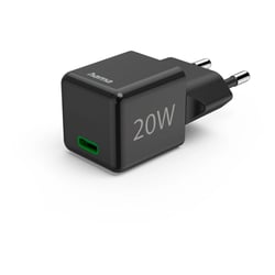 Carregador USB-C 20W Super Mini-Charger Preto - Hama HAM201984