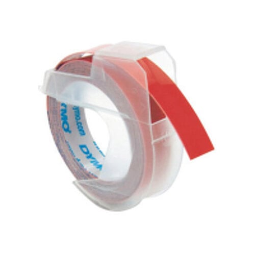 Fita Gravacao Dymo 09mmx3m Texto Branco / Fundo Vermelho (898150) - Dymo 127898150