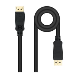 Cabo Displayport 1.4 DP/M-DP/M da Nanocable - Comprimento 5m - Suporta resoluções de vídeo até 8K - Cor preta - Nanocable 301452