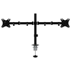 Unykach UK1422 Suporte de mesa com braço articulado para 2 monitores 10"-32" - Gira, inclina e estende - Gestão de cabos - Peso máximo 10kg por braço - VESA 100x100mm - Unykach 252072