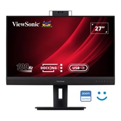 Monitor Viewsonic 27" VG2757V-2K QHD IPS - HDMI - DisplayPort - Monitor com Webcam - USB Tipo C (carregamento de 90W) - RJ45 Ethernet - 2 USB - Altifalantes - Windows Hello - Cor Preto - ViewSonic VG2757V-2K