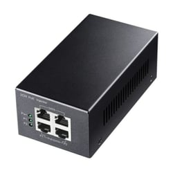 Injetor Cudy Gigabit PoE+/PoE - Potência de até 30 W - 4 portas - Dados e energia pelo mesmo cabo até 100 m - Caixa de metal - Preto - Cudy POE220