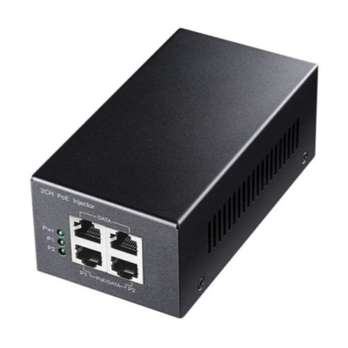 Injetor Cudy Gigabit PoE+/PoE - Potência de até 30 W - 4 portas - Dados e energia pelo mesmo cabo até 100 m - Caixa de metal - Preto - Cudy POE220
