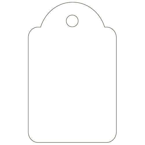 Etiquetas penduradas brancas Apli 22 x 35mm 500 pcs. - APLI 208326
