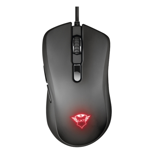 Trust Gaming GXT 930 Jacx USB Mouse 6400dpi - 5 botões programáveis - Iluminação RGB - Cabo trançado de 1.80m - Mão direita - Preto - Trust 23575