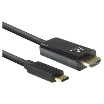 Ewent EW9824 adaptador de cabo de vídeo 2 m USB Type-C HDMI Type A (Standard) Preto - Ewent EW9824