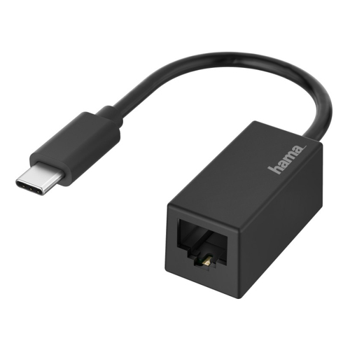 Adaptador de rede HAMA USB-C  - LAN/Ethernet, Gigabit Ethernet- 200322 - Hama 00200322