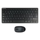 Unykach MK288 Pro Mini Keyboard Pack 79 teclas sem fios + rato 1200ppp, sem fios, 3 botões, utilização ambidestra - Língua portuguesa - Preto - Unykach 241482