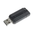 Pen Drive 16GB USB 2.0 VERBATIM PINSTRIPE Preto - Verbatim VER49063