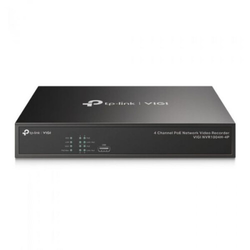 Gravador de Videovigilância TP-Link VIGI NVR1004H-4P PoE Network 4 Channel 1-Bay - TP-Link VIGI NVR1004H-4P-2TB