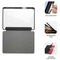 Capa Subblim Exclusiva para Samsung Galaxy Tab S9 11"/S9 FE+ 10,9? - Proteção total - Design moderno - Material durável - Fácil instalação - Ângulos de visão - Acesso a funções - Ultra leve - Interior aveludado - Transporte seguro - Ajustável - Subblim 265722