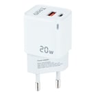 Carregador de parede Tooq USB-C/PD + USB-A/QC 20W - Branco - Tooq 198166