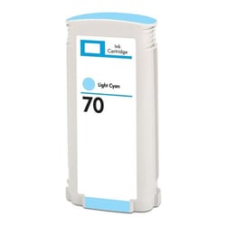 Cartucho de tinta de pigmento genérico leve ciano HP 70 - substitui C9390A - HP HI-C9390A(70)(PG)