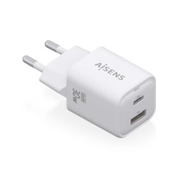 Carregador Aisens USB-C 30W - Alta eficiência energética - Design moderno e elegante - Tecnologia AI - Carregamento rápido e seguro - Proteção contra sobrecarga e curto-circuito - Aisens 284857
