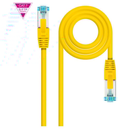Cabo de Rede Nanocable Cat.7 LSZH SFTP PIMF AWG26 1m - Amarelo - Nanocable 10.20.1701-Y