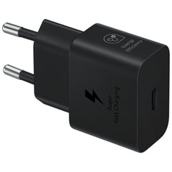 Adaptador Samsung corrente s/ cabo 25W preto - Samsung EP-T2510NBEGEU