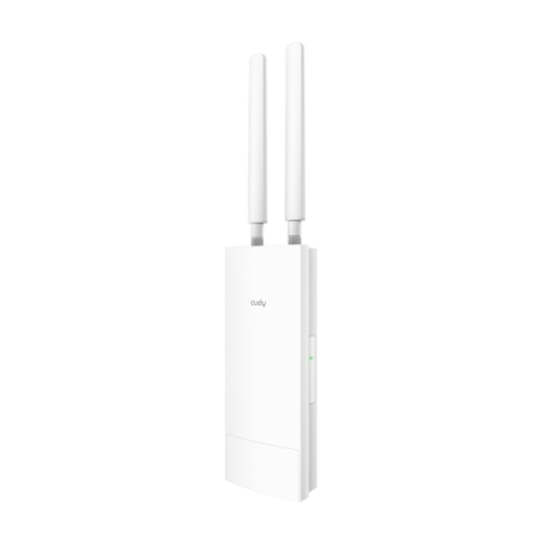 Ponto de acesso externo Cudy AX3000 WiFi 6 Gigabit - Velocidade de até 1000 Mbps - 1 porta - 2 antenas removíveis - Resistência à água IP65 - Branco - Cudy AP3000 Outdoor