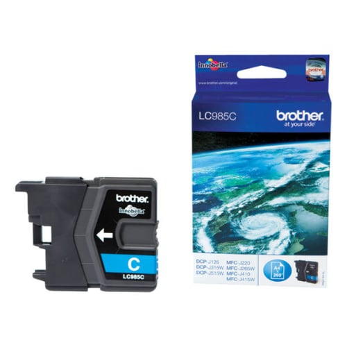 Tinteiro de tinta cião - Brother LC985CBP