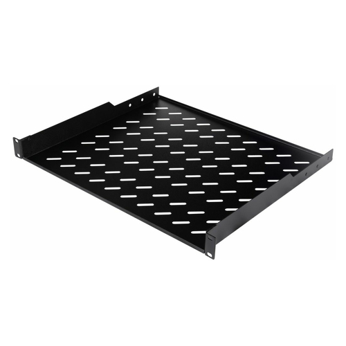 EQUIP FIXED SHELF FOR 19´ CABINETS 1U 600MM DEPTH BLACK - Equip EZFS-19-1-60-B