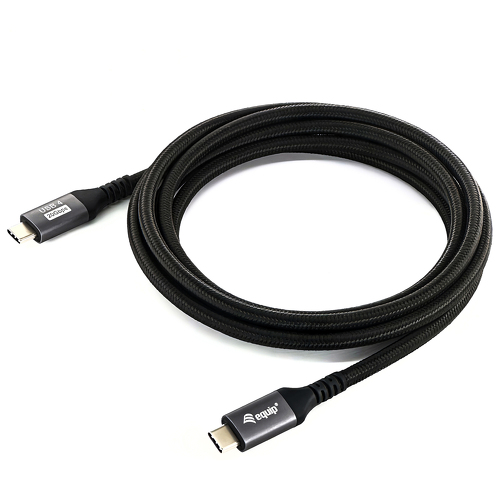 Equip Cabo USB 4 Gen 2x2 C para C, macho para macho, 2,0 m, 4K/60 Hz, 20 Gbps, PD 100 W - Equip 128382