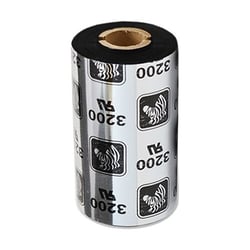 Zebra 3200 Pack de 12 Cintas de Transferencia Termica Original - Cintas de Cera/Resina - Nucleo 12.7mm, Ancho 56.9mm, Longitud 74m - Zebra 800132-102