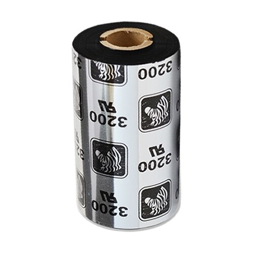 Zebra 3200 Pack de 12 Cintas de Transferencia Termica Original - Cintas de Cera/Resina - Nucleo 12.7mm, Ancho 56.9mm, Longitud 74m - Zebra 800132-102