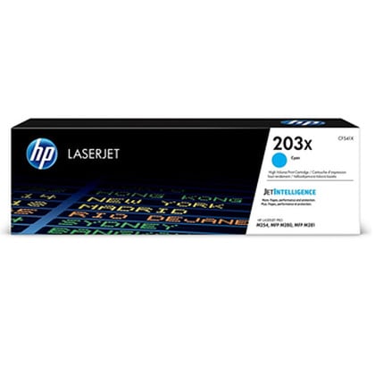 HP Toner LaserJet Original 203X Ciano de elevado rendimento - CF541X