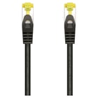 Cabo de rede Aisens Patch Cord RJ45 LSZH Cat.7 600 MHz S/FTP PIMF AWG26 - 2,0 M - Cor preta - Aisens A146-0487
