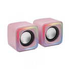 Mars Gaming MSCUBE 8W - Iluminação RGB - Som DSP - USB, entrada jack de 3,5 mm - Compacto e leve - Mars Gaming MSCUBEP