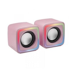 Mars Gaming MSCUBE 8W - Iluminação RGB - Som DSP - USB, entrada jack de 3,5 mm - Compacto e leve - Mars Gaming MSCUBEP