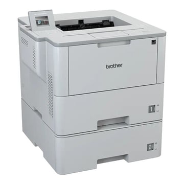 Impressora laser monocromática de alto rendimento, frente e verso automático, rede cablada e WiFi, com bandeja adicional de 520 folhas (LT6505) - Brother HL-L6400DWT