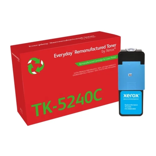 Xerox Everyday Kyocera TK5240 Toner Ciano Remanufacturado - Substitui 1T02R7CNL0/TK5240C - Kyocera 006R04808
