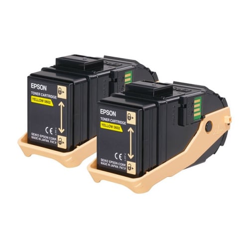 EPSON TONER AMARELO PACK 2 ACULASER C9300 - Epson C13S050606