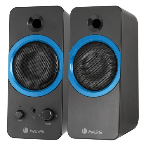 NGS GSX-200 USB 2.0 20W - Super Bass - Ligação Jack 3.5mm - Controlos do altifalante - Cor Preto/Azul - NGS GSX-200