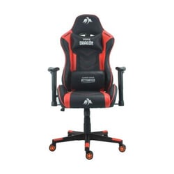 Cadeira Gaming Premium Cromad - Base 350mm - Pistão a gás Classe 2 - Ajustável em altura - Hastes de nylon 60mm - Preto/Vermelho - Cromad 240287