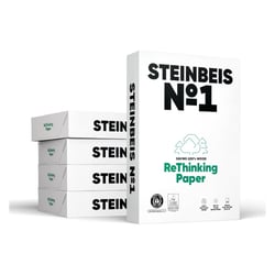 Papel 080gr Fotocopia A3 Reciclado Steinbeis 5x500Fls - Steinbeis 1801052