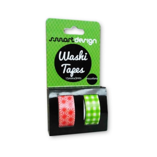 Fita Adesiva Decorativa Washi Tape Miscelania 2un - SmartD SMD732
