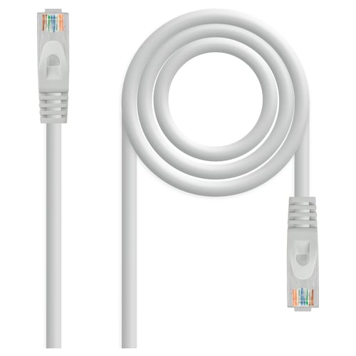 Cabo de rede nanocabo Patch Cord RJ45 LSZH Cat.6a UTP AWG24 0,50m - Cor cinza - Nanocable 10.20.1800