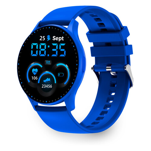 Relógio inteligente Ksix Core - Ecrã AMOLED de 1,43? - 5 dias de autonomia - Modos desporto e saúde, chamadas, assistente de voz - Impermeável - Azul - Ksix 26925225 - Azul - Autonomia 5 dias - Modos desporto e saúde, chamadas, assistente de voz - Impermeável - Azul - Ksix 269252