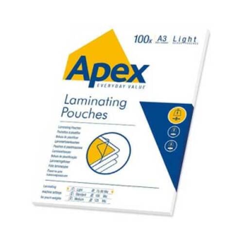 Bolsas de Plastificar A3 303x426mm 75mic 100un - Fellowes 1002006