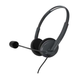 Energy Sistem Auscultadores Office 2 - Compatíveis com PC/Mac/Smartphone - Ficha de 3,5 mm - Microfone com braço retrátil - Cor preta - Energy Sistem 242782