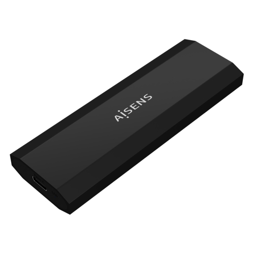 Caixa externa Aisens M.2 (NGFF) - SATA/NVMe para Usb3.1 Gen2 - Corta preta - Aisens ASM2-017B