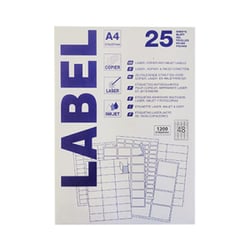Etiquetas 045,7x021,2mm 25Fls A4 1200un - Neutral 186Z26017