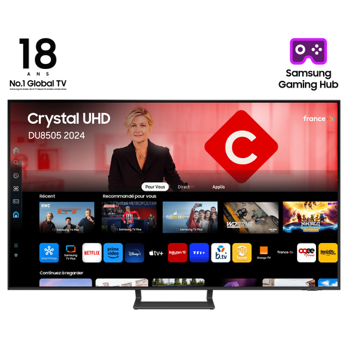 SAMSUNG LED TV 75" DU8505 4K UHD CRYSTAL SMART 2024 - Samsung TU75DU8505KXXC