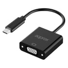 Adaptador USB-C macho para VGA Aprox - Resolução até 1080P/60Hz - Cabo de 13 cm - Aprox APPC50