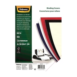 Fellowes Portadas de Carton Fellowes - Tamaño A4 - Acabado en Simil Piel - Amplia Gama de Colores y Texturas - Fabricadas con Carton Reciclable - Fellowes 5370305