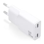 Carregador Aisens Ultra Slim GaN 30W - 2xUSB-C PD3.0 QC4.0 - Cor Branco - Aisens 305237