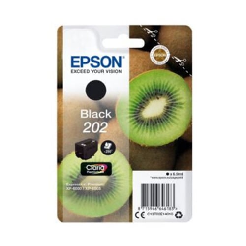 EPSON TINTEIRO PRETO 202 CLARIA PREMIUM XP-6000/6005 - Epson C13T02E14020
