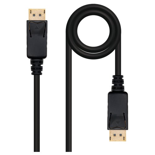 Nanocabo DisplayPort Macho para DisplayPort Macho 2m - Cor Preto - Nanocable 10.15.2302