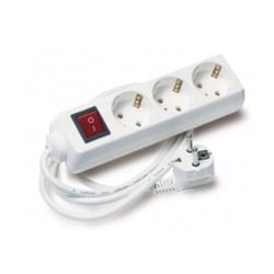 Elbat Power Strip - 3x Schukos - Interruptor liga/desliga - cabo de 1,50 m - Elbat EB0143